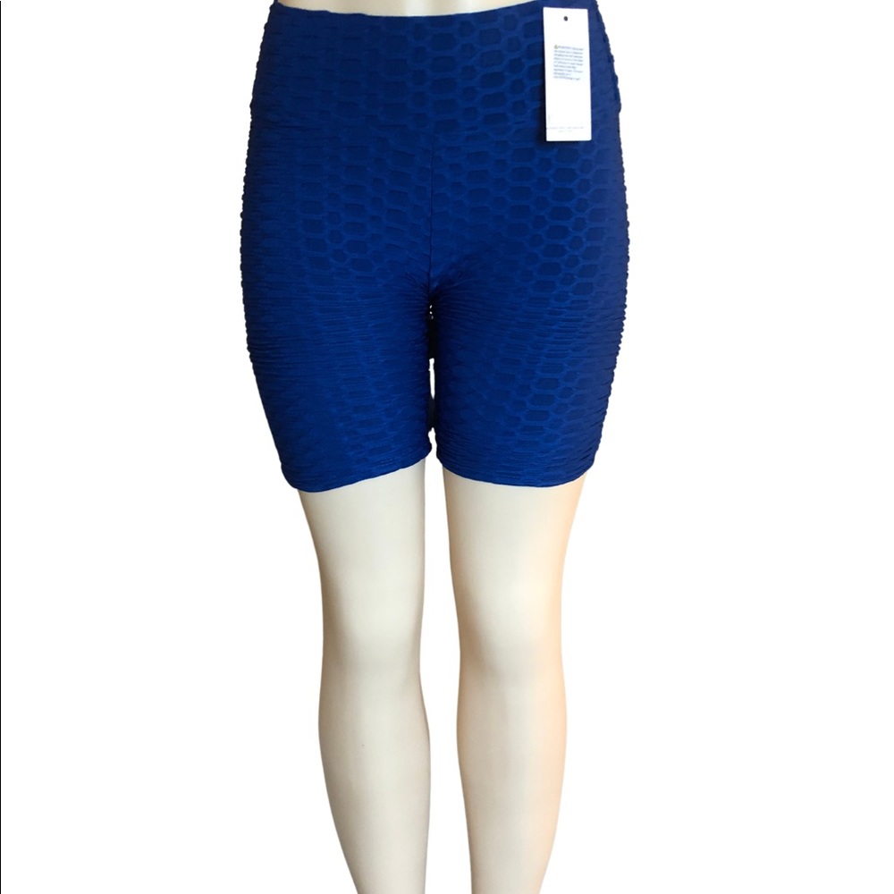 🌸 Royal Blue Scrunchy Biker Short 🌸